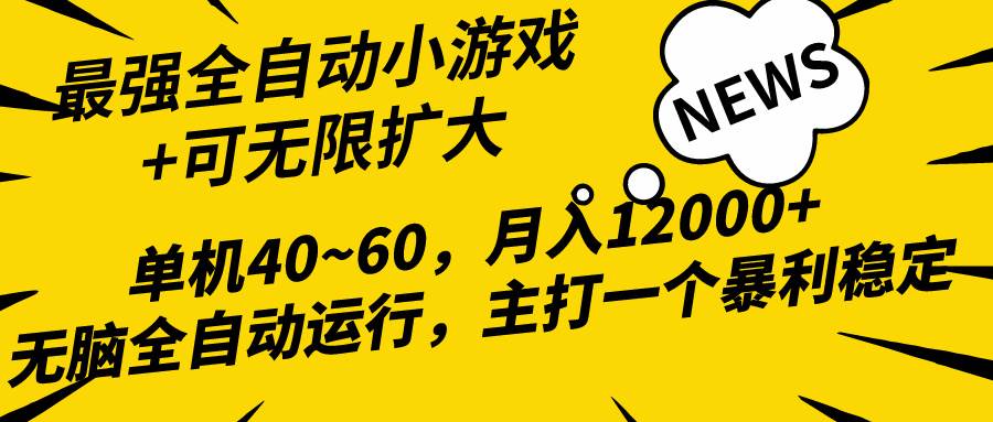 （10046期）2024最新全网独家小游戏全自动，单机40~60,稳定躺赚，小白都能月入过万-178分享