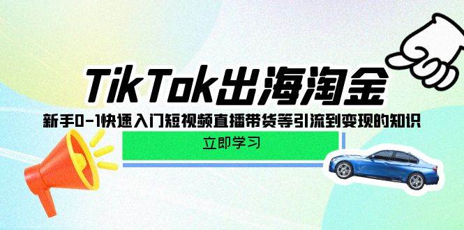 （10035期）TikTok-出海淘金，新手0-1快速入门短视频直播带货等引流到变现的知识-178分享