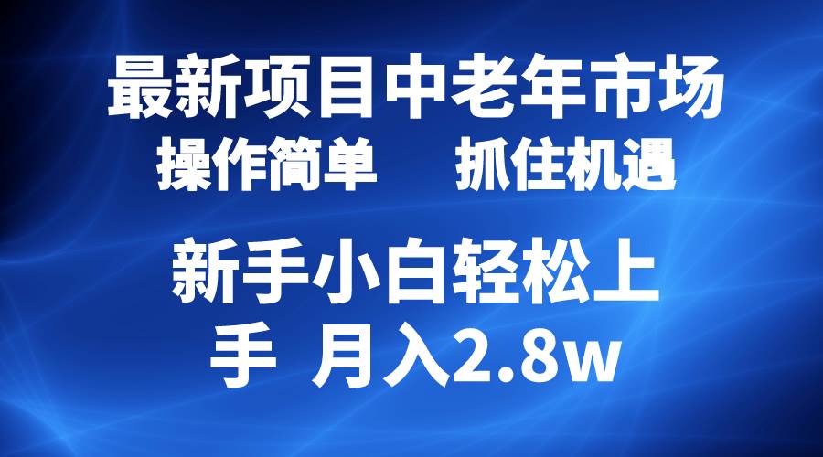 （10147期） 2024最新项目，中老年市场，起号简单，7条作品涨粉4000+，单月变现2.8w-178分享