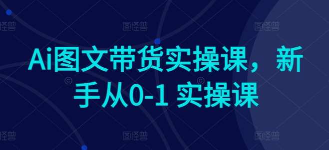 Ai图文带货实操课，新手从0-1 实操课-178分享