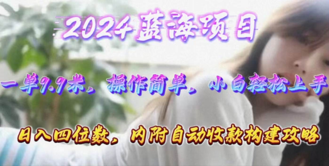 （10204期）年轻群体的蓝海市场，1单9.9元，操作简单，小白轻松上手，日入四位数-178分享