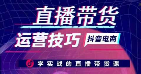 直播带货运营技巧，学实战的直播带货课-178分享