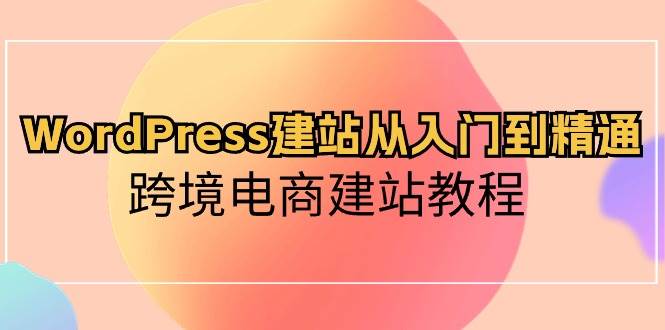 （10313期）WordPress建站从入门到精通，跨境电商建站教程-178分享