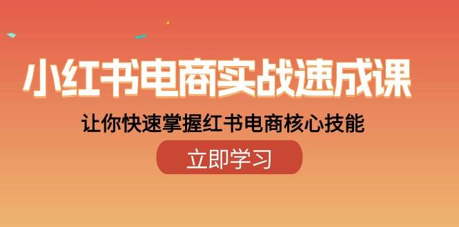 （10384期）小红书电商实战速成课，让你快速掌握红书电商核心技能（28课）-178分享