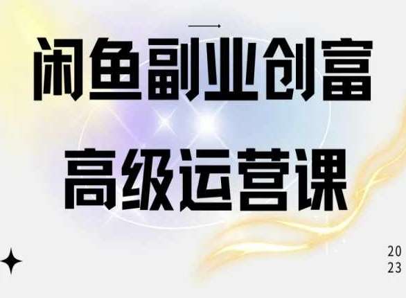 闲鱼电商运营高级课程，一部手机学会闲鱼开店赚钱-178分享